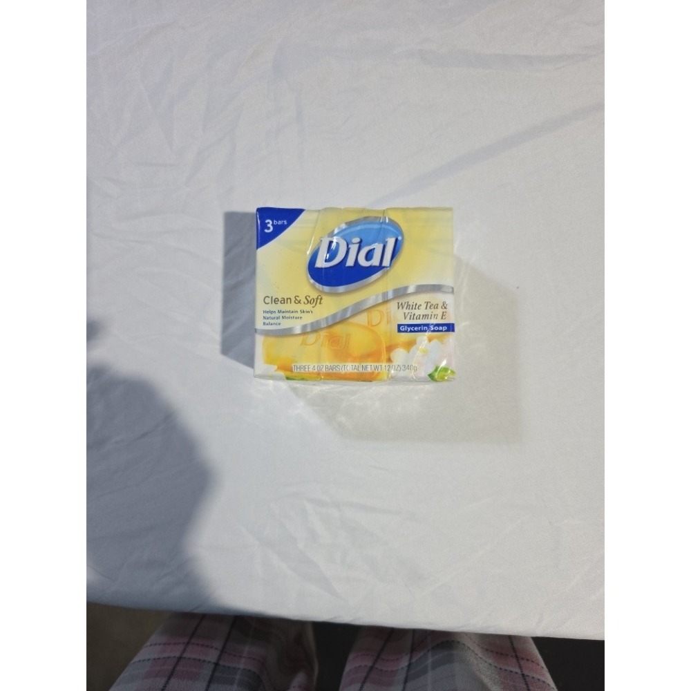Dial Clean & Soft White Tea & Vitamin E Glycerin Soap 3 Bar Pack 4oz Each